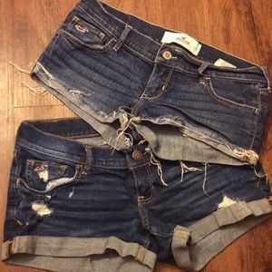 Bundle of distressed Hollister shorts!